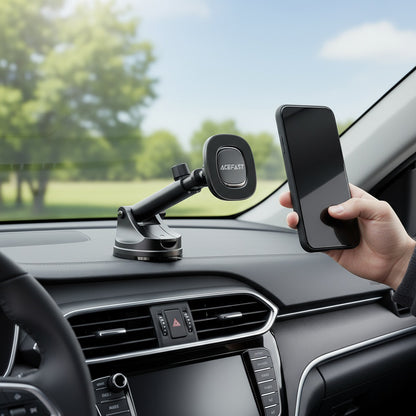 Безжично авто зарядно Acefast D47, 15W, 1.67A, Черно