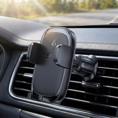 Безжично авто зарядно Acefast D48, 15W, 1.67A, Черно