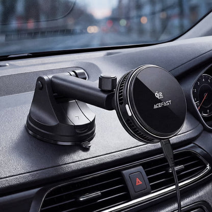 Безжично зарядно за кола Acefast D67, 25W, Черно