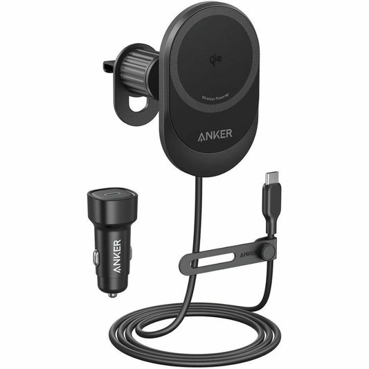 Автомобилен безжичен заряден уред Anker MagGo, 15W, 1.67A, Черен B2932G11
