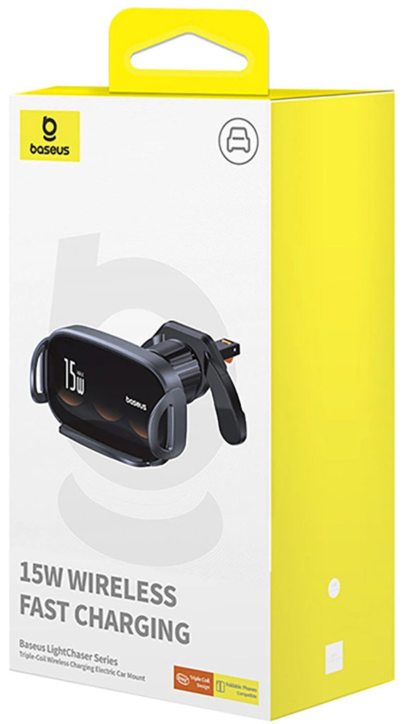 Безжично автомобилно зарядно устройство Baseus LightChaser, 15W, 1.67A, Черно C40355901111-00
