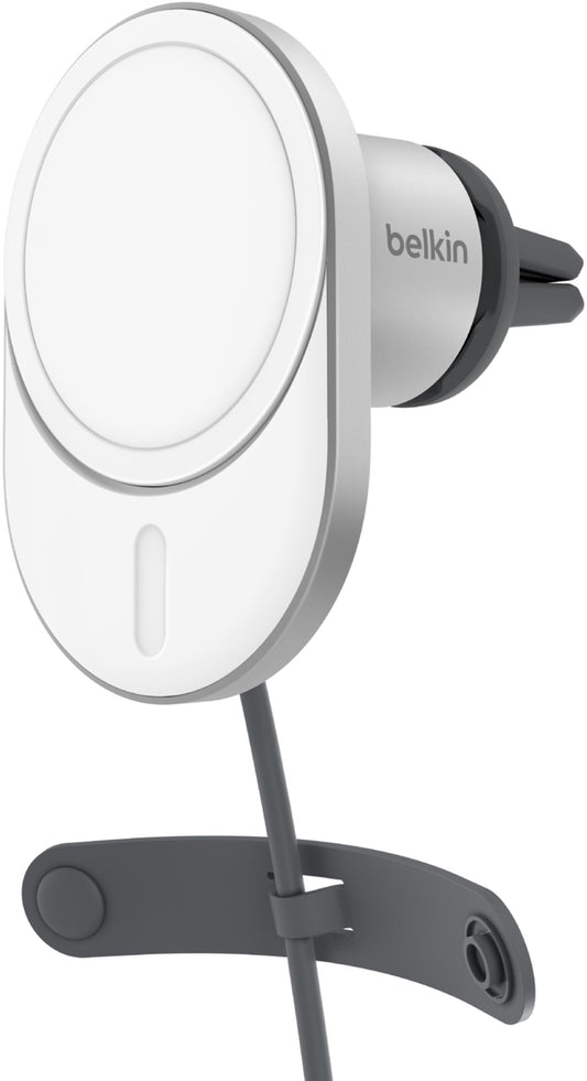 Безжично зарядно за кола Belkin BoostCharge Pro, 15W, 1.67A, бяло WIC008btGR-V2