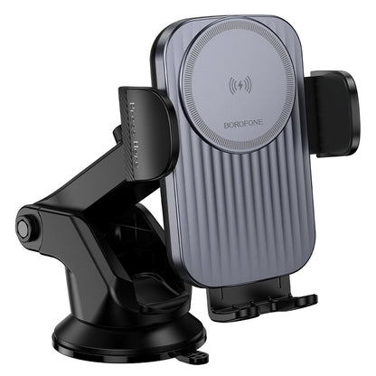 Безжично автомобилно зарядно устройство Borofone BH222 Leading, 15W, 1.67A, Черно
