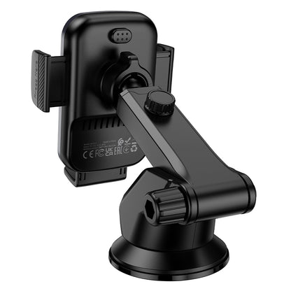 Безжично автомобилно зарядно устройство Borofone BH222 Leading, 15W, 1.67A, Черно