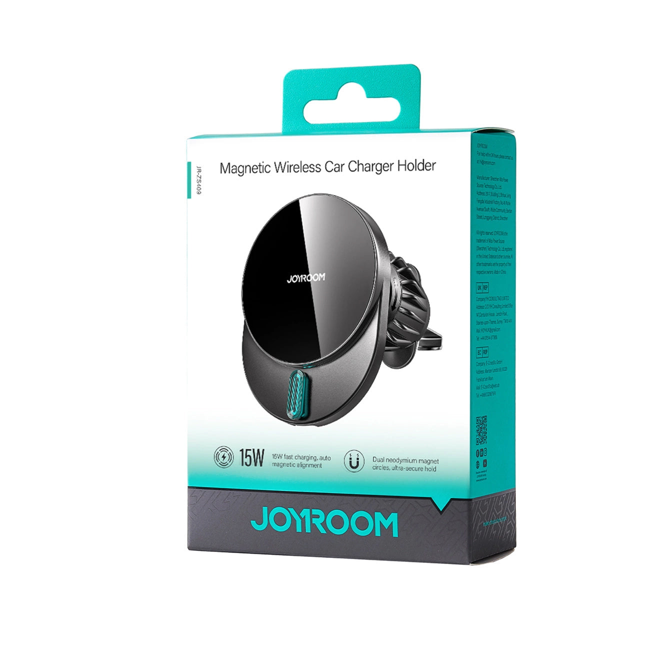 Безжично авто зарядно Joyroom JR-ZS409, 15W, 1.67A, Черно