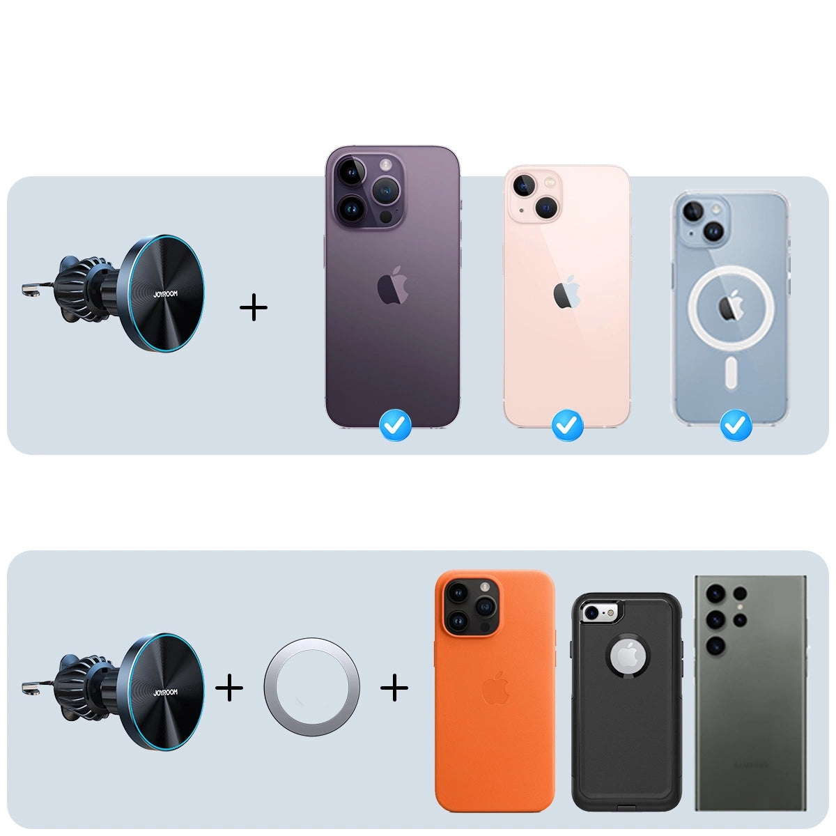 Безжично автомобилно зарядно Joyroom JR-ZS240 Pro, 15W, 1.67A, Черно