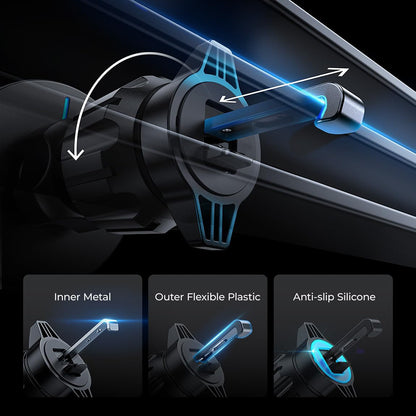 Безжично авто зарядно устройство Lisen, 15W, 1.67A, Черно YL0223070007