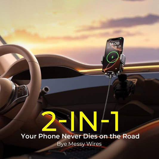 Безжично авто зарядно устройство Lisen W605, 15W, 1.67A, Черно YL0225030014