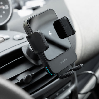 Incarcator Auto Wireless Proove Sonic, 15W, 1.67A, Сив WHSN15002001