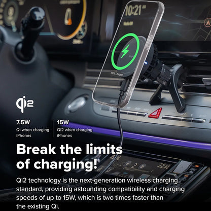 Безжично авто зарядно устройство Ringke, 15W, 1.67A, Черно