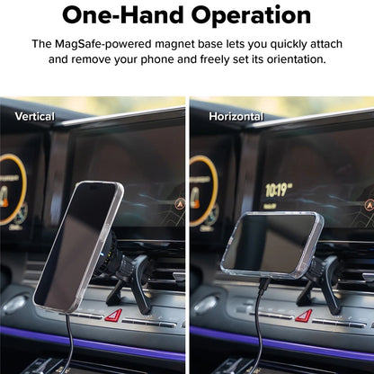 Безжично авто зарядно устройство Ringke, 15W, 1.67A, Черно