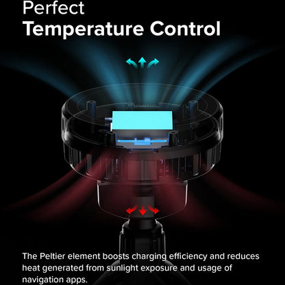 Безжично авто зарядно устройство Ringke, 15W, 1.67A, Черно