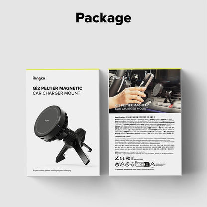 Безжично авто зарядно устройство Ringke, 15W, 1.67A, Черно