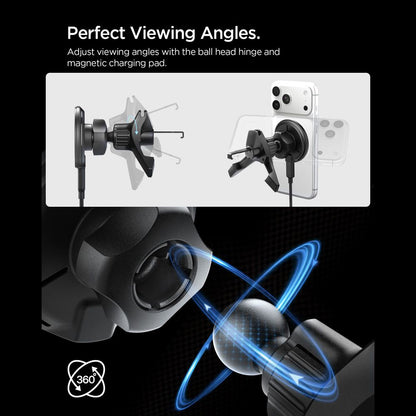 Spigen EV15MAQ Essential Wireless Car Charger, 15W, 1.67A, Black ACP10513