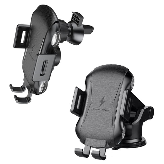 Безжично авто зарядно устройство Techsuit CAPD032 Premium, 10W, 1.1A, Черно