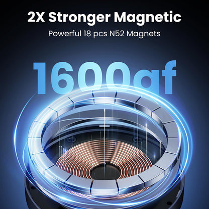 Безжично автомобилно зарядно UGREEN W708, 15W, 1.67A, Черно