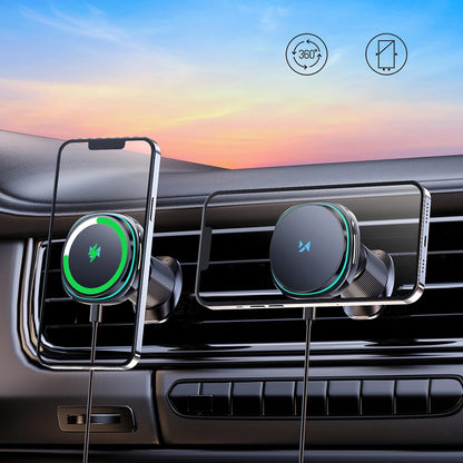 Безжично автомобилно зарядно WZK WCT5-Q6S2Y, 15W, 1.67A, Черно