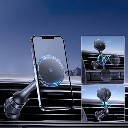 WZK WCT5-6S4Y Wireless Car Charger, 15W, 1.67A, Black