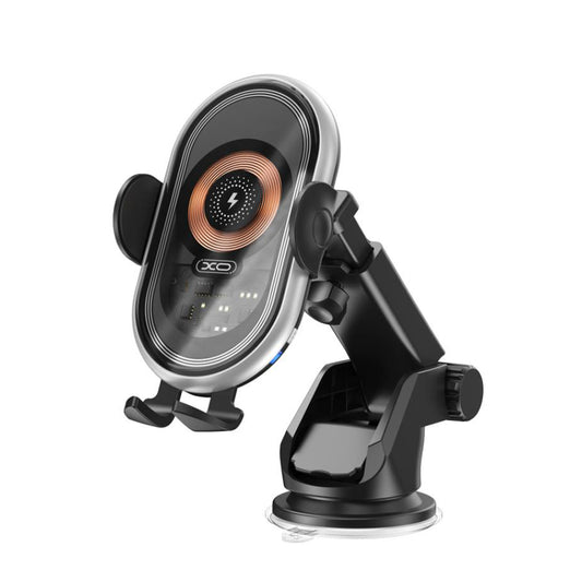 Безжично авто зарядно XO Design WX038, 15W, 1.67A, Черно