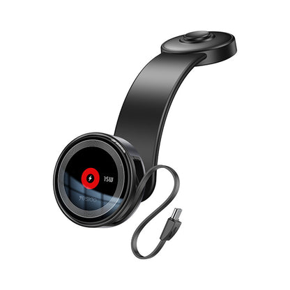 Безжично автомобилно зарядно Yesido C314, 15W, 1.67A, Черно