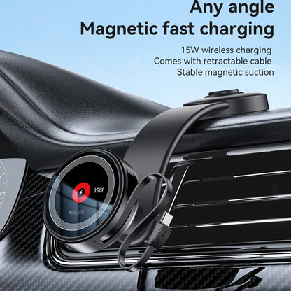 Безжично автомобилно зарядно Yesido C314, 15W, 1.67A, Черно