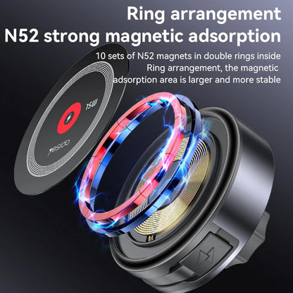 Безжично автомобилно зарядно Yesido C314, 15W, 1.67A, Черно