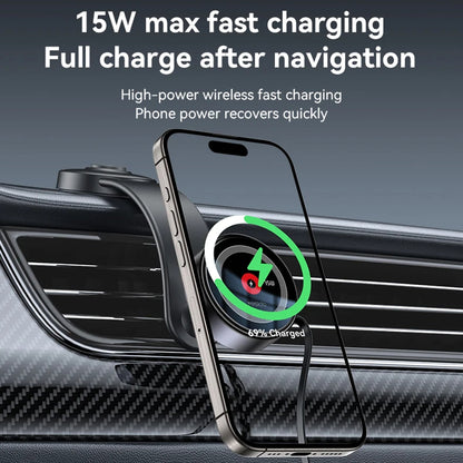 Безжично автомобилно зарядно Yesido C314, 15W, 1.67A, Черно