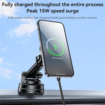 Yesido C315 Wireless Car Charger, 15W, 1.67A, Black