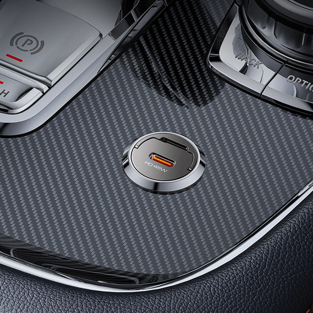 Автомобилен заряден уред Yesido Y67, 45W, 3A, 1 x USB-C, Черен