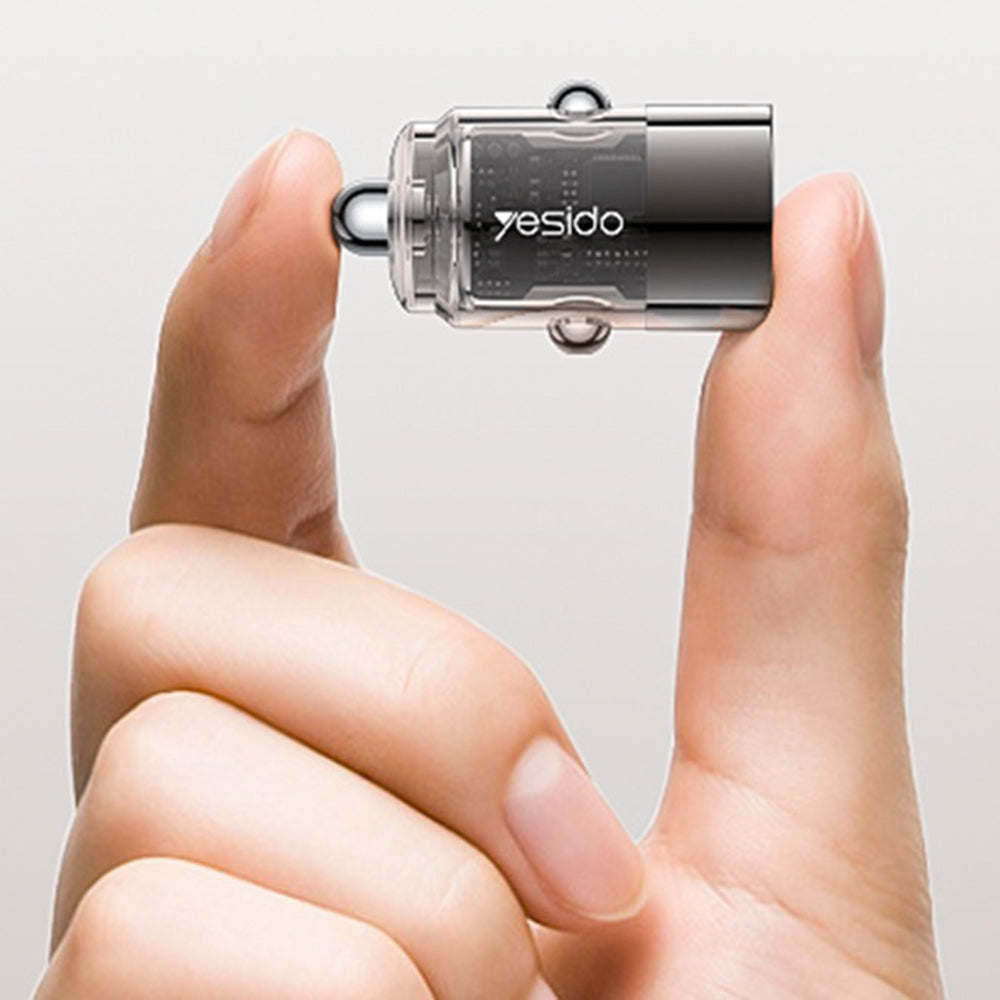 Автомобилен заряден уред Yesido Y67, 45W, 3A, 1 x USB-C, Черен