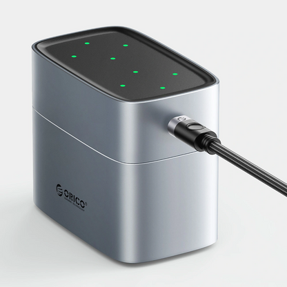 Зарядно за батерии Orico EV8, AA, Сиво