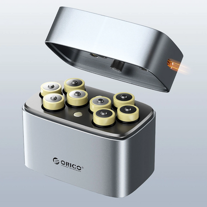 Зарядно за батерии Orico EV8, AA, Сиво