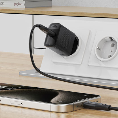 Зарядно устройство за мрежа Acefast A104, 25W, 3A, 1 x USB-C, Черно