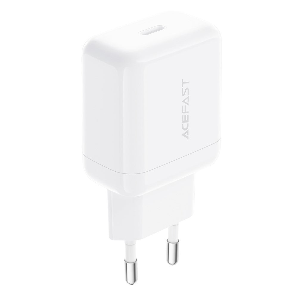 Зарядно устройство за мрежа Acefast A130, 20W, 3A, 1 x USB-C, Бяло