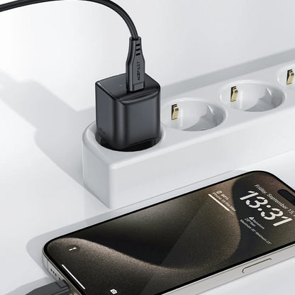 Зарядно устройство за мрежа Acefast A73 Mini, 20W, 3A, 1 x USB-C, Черно