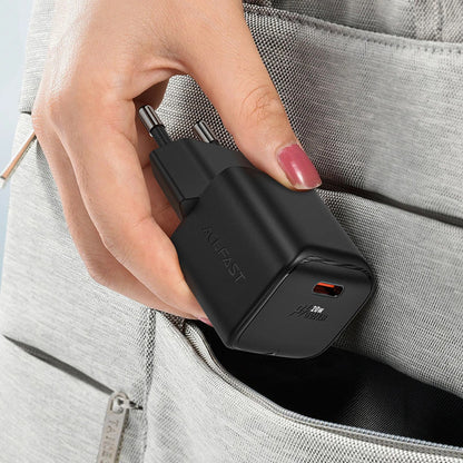 Зарядно устройство за мрежа Acefast A73 Mini, 20W, 3A, 1 x USB-C, Черно