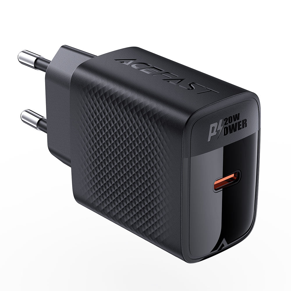 Acefast A82 Network Charger, 20W, 3A, 1 x USB-C, Black