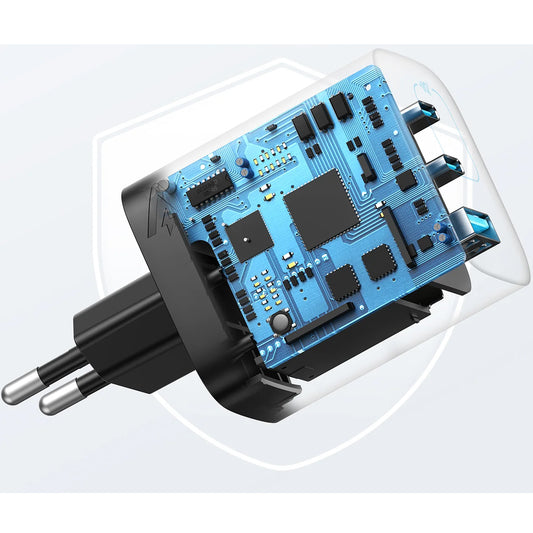 Мрежово зарядно устройство Anker 336, 67W, 3.25A, 1 x USB-A - 2 x USB-C, черно A2674G11 A2674G11