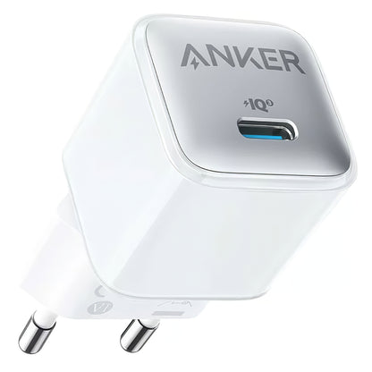 Мрежово зарядно устройство Anker 512 Nano 3, 20W, 3A, 1 x USB-C, бяло A2346G21 