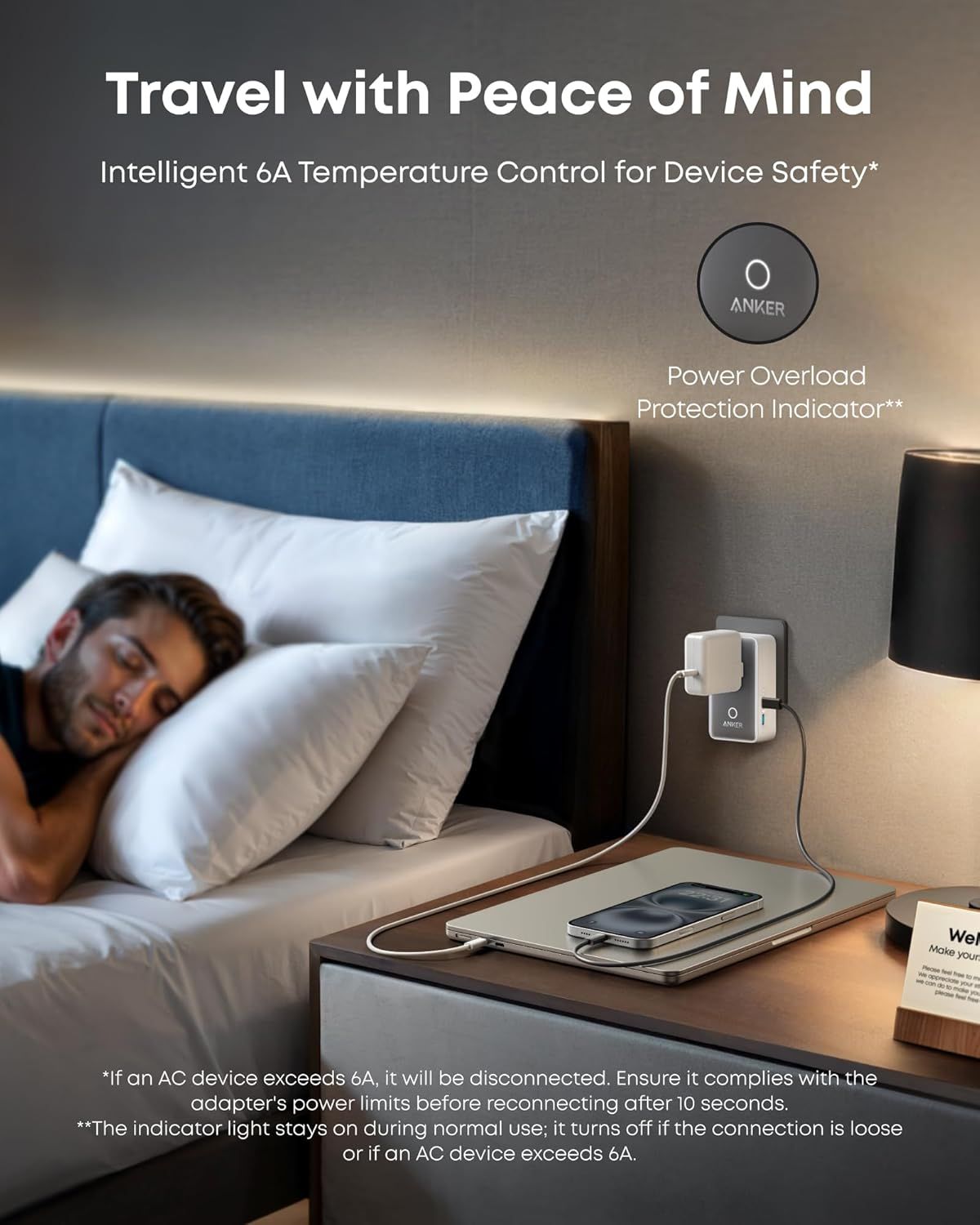 Зарядно за мрежа Anker Nano Travel, 20W, 3A, 2 x USB-A - 2 x USB-C, Бяло A9215H21