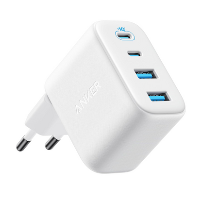 Зарядно устройство Anker Zolo, 50W, 3A, 2 x USB-A - 2 x USB-C, бяло A121EG21