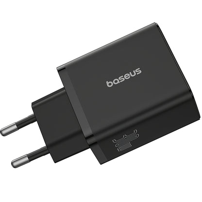 Мрежово зарядно Baseus Cube, 30W, 3A, 1 x USB-C - 2 x USB-A, черно P10111402113113-00 