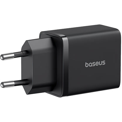 Мрежово зарядно Baseus Cube, 30W, 2.4A, 1 x USB-A - 1 x USB-C, черно P10111404113113-00 