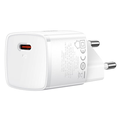 Зарядно устройство за мрежа Baseus Cube Pro, 30W, 3A, 1 x USB-C, Бяло CCXF000302