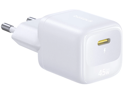Мрежово зарядно Baseus EnerFill FN22, 45W, 3A, 1 x USB-C, бяло E0123301