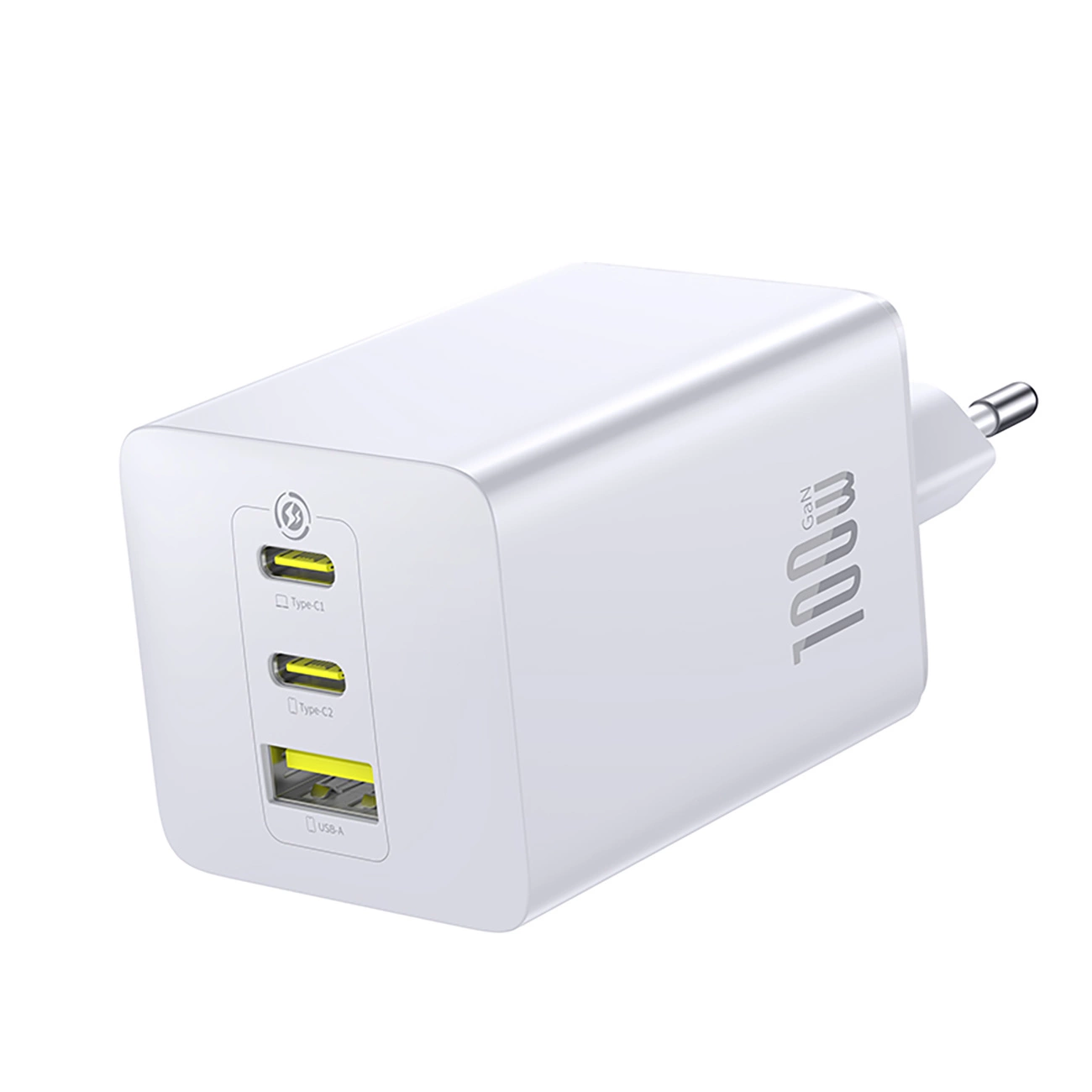 Baseus EnerFill FE11 Network Charger, 100W, 5A, 1 x USB-A - 2 x USB-C, White P10182102213-00