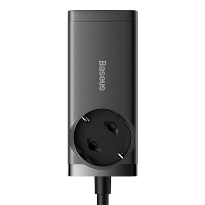 Мрежово зарядно устройство Baseus GaN3 Pro PowerStrip, 65W, 3A, 2 x USB-A - 2 x USB-C - 1 x Schuko, черно PSZM000901 PSZM000901 