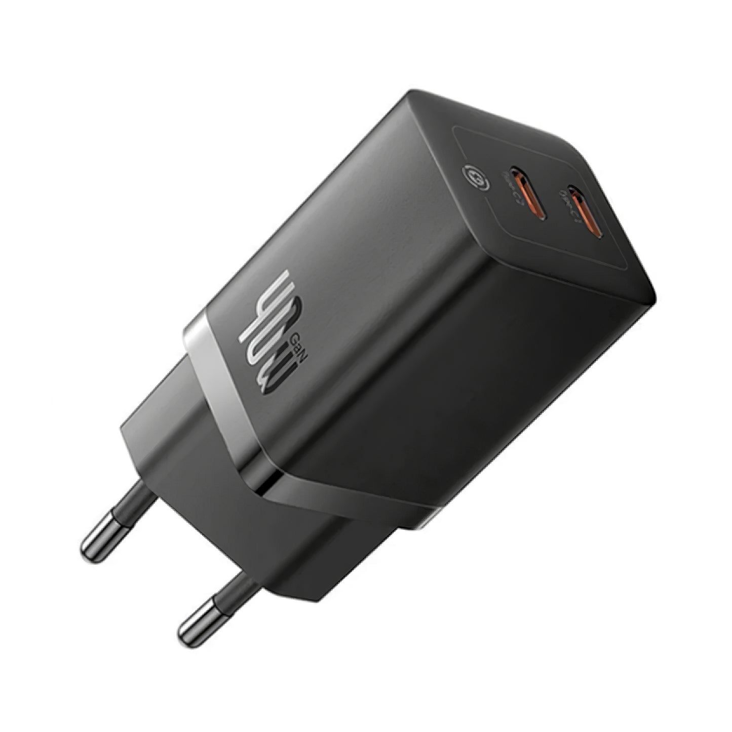 Зарядно за мрежа Baseus GaN5 Pro, 40W, 3A, 2 x USB-C, Черно CCGP180101