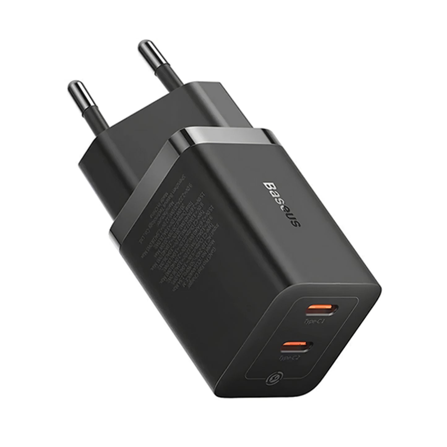 Зарядно за мрежа Baseus GaN5 Pro, 40W, 3A, 2 x USB-C, Черно CCGP180101