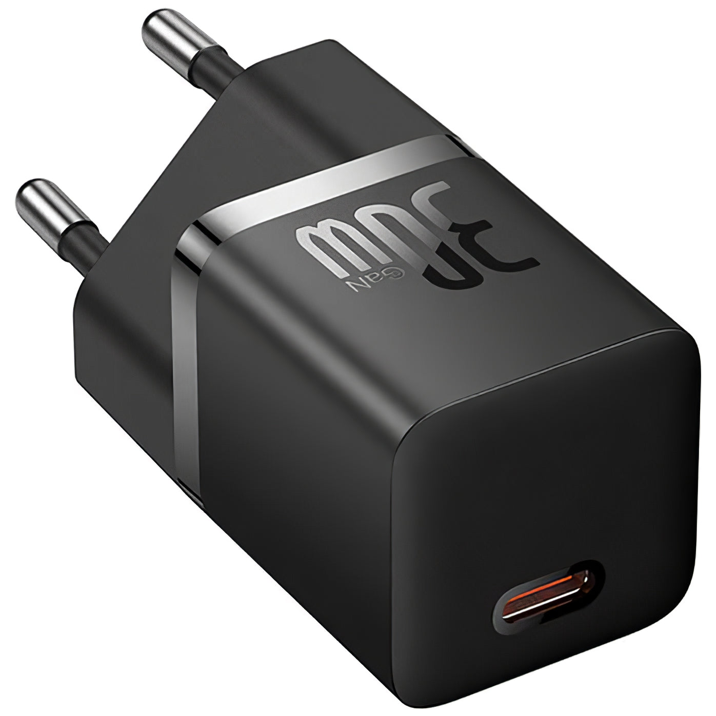 Мрежово зарядно устройство Baseus GaN GaN Mini 1C, 30W, 3A, 1 x USB-C, черно CCGN070401